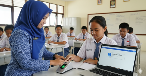 analisa sidik jari di sekolah